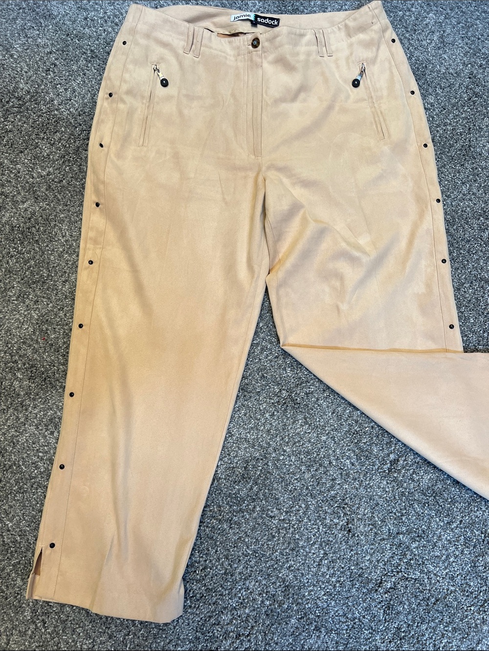 jamie sadock Beige Snap-Side Golf Pants